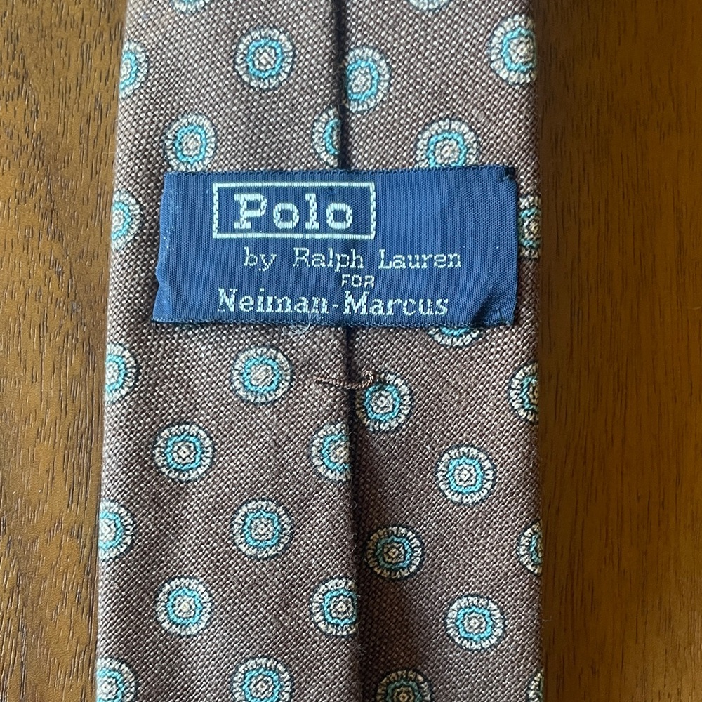Polo by Ralph Lauren for Neiman Marcus Linen/Cotton Tie Necktie